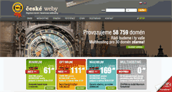 Desktop Screenshot of ceskeweby.cz
