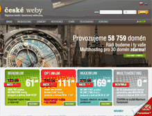 Tablet Screenshot of ceskeweby.cz